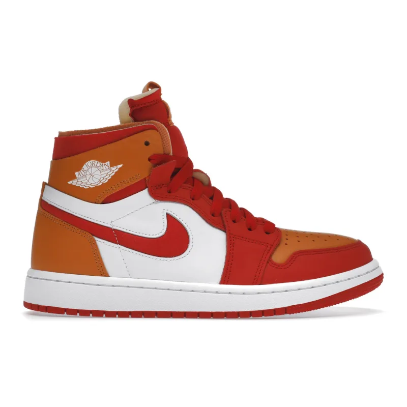 Jordan 1 High Zoom Air CMFT Fire Red Hot Curry (Women's) - 41