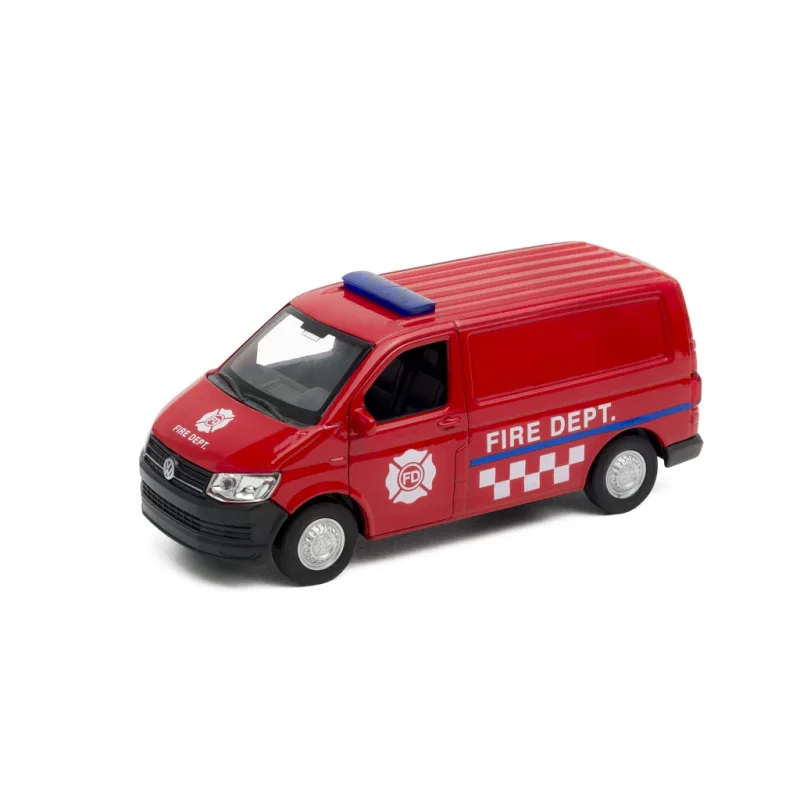 Welly Welly Volkswagen Transporter T6 VAN 1:34 FIRE DEPT