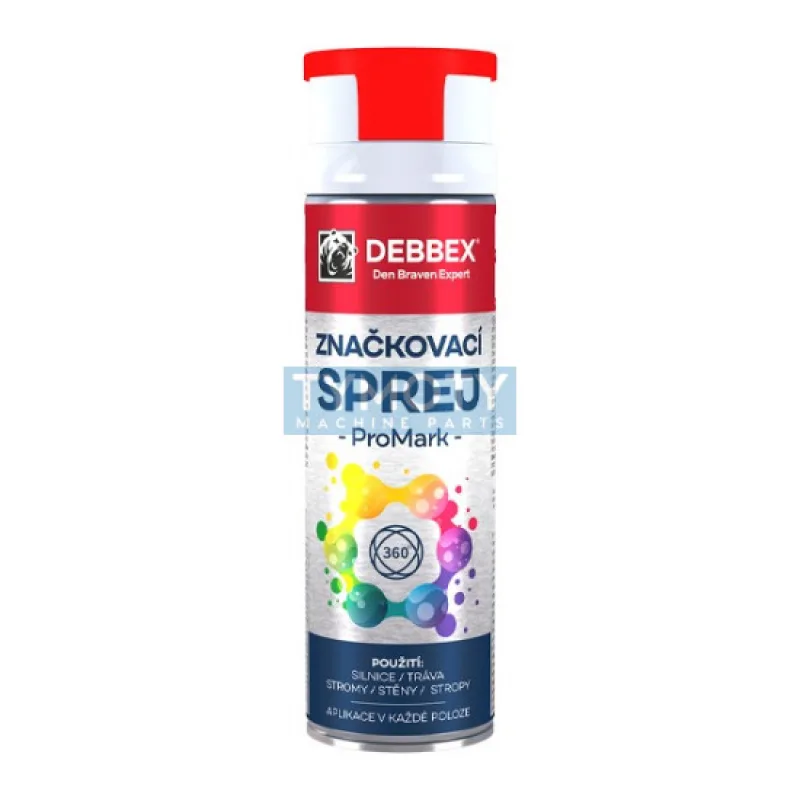 Debbex Značkovací sprej PROMARK - 500 ml červená, dóza