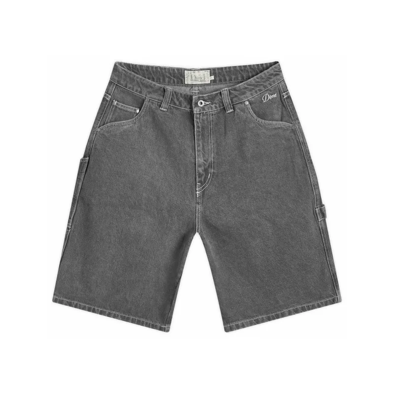 Dime Classic Denim Shorts Faded Grey Black - L