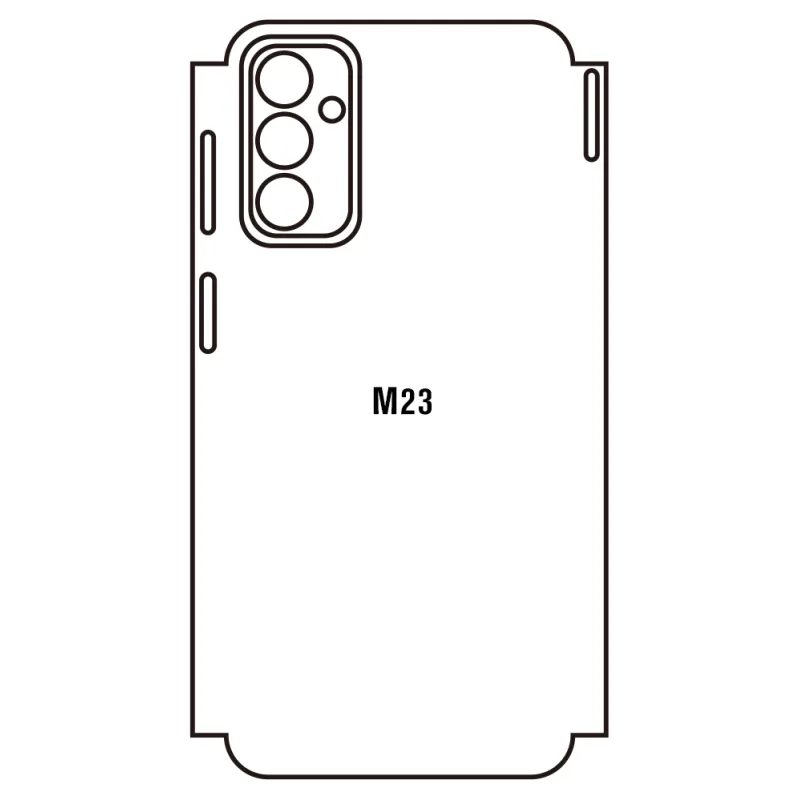 Sunshine Samsung M23 Zadná Hydrogél ochranná fólia Strih: Zadná časť a rám 5, Typ fólie: Matná