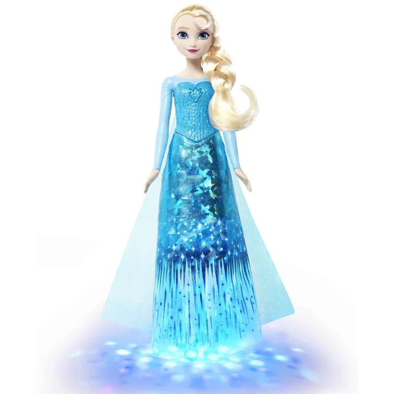 Mattel FROZEN ANGLICKY SPIEVAJÚCA BÁBIKA ELSA SO SVETLAMI