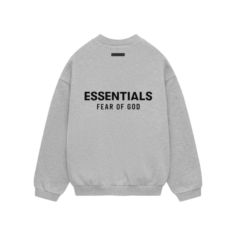 Fear of God Essentials Fleece Crewneck Light Heather Grey - XL
