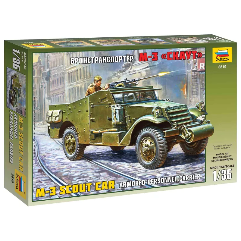 Zvezda Model Kit military 3519 - M-3 Obrnené prieskumné vozidlo (1:35)