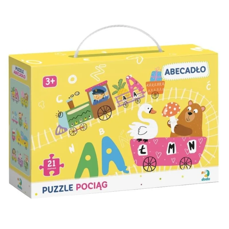 Dodo puzzle Vlak s abecedou 21 dielov