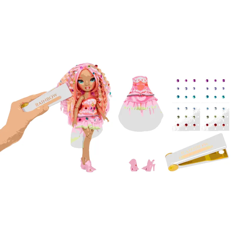 MGA Rainbow High Be Dazzling Fashion bábika - Adeline Rose (Pink)