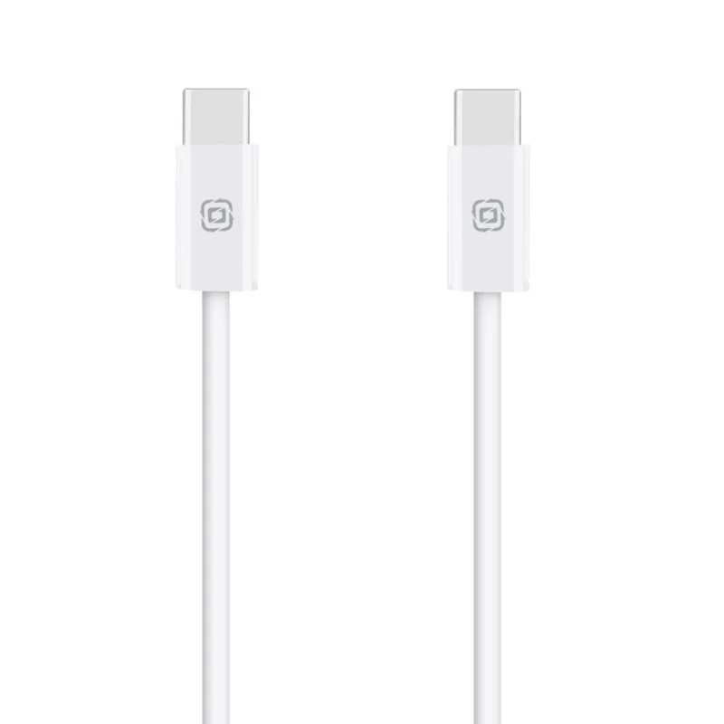 OBAL:ME Super Fast USB-C/USB-C Pletený kabel 100W 1m White 8596311294921