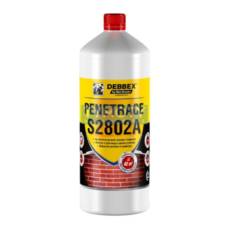 Debbex S2802A Penetrácia stavebných podkladov - 1 kg mliečne biela, fľaša