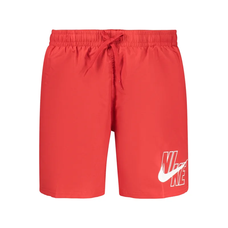 Pánske Plavky NIKE - Červená Farba: červená, Veľkosť: S