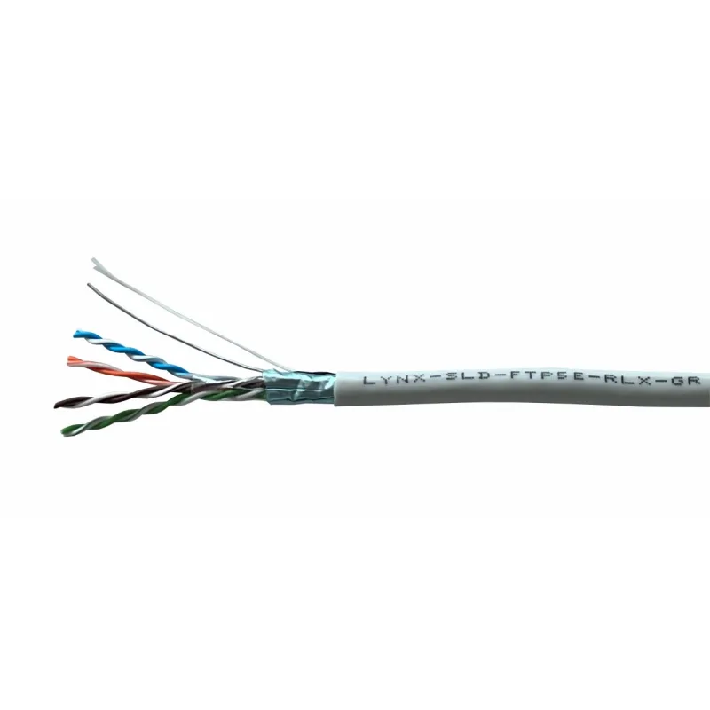 FTP kabel LYNX REELEX AIR, Cat5E, drát, PVC, Eca, šedý, 305m LYNX…