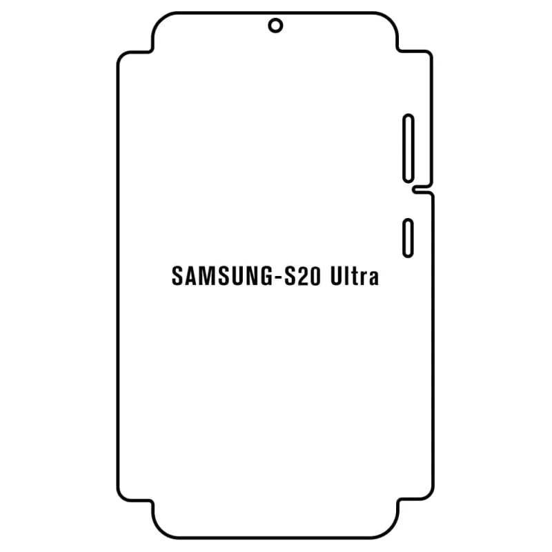 Sunshine Samsung S20 Ultra / S20 Ultra LTE Predná Hydrogél ochranná fólia Strih: Predná časť a rám, Typ fólie: Proti modrému svetlu