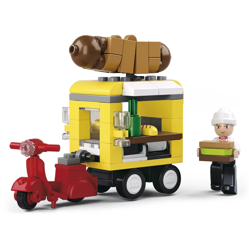 Sluban Sluban Town Business street M38-B0565 Hot-dog auto