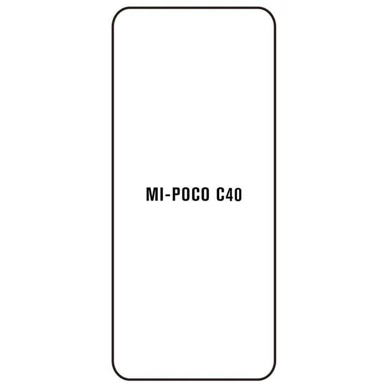Sunshine Xiaomi Poco C40 Predná Hydrogél ochranná fólia Strih: Predná 2, Typ fólie: Anti-Spy (Privacy)