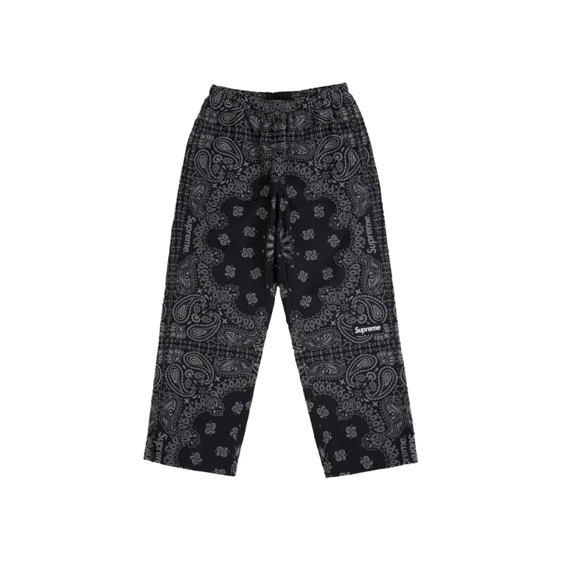 Supreme Reflective Bandana Track Pant Black - M