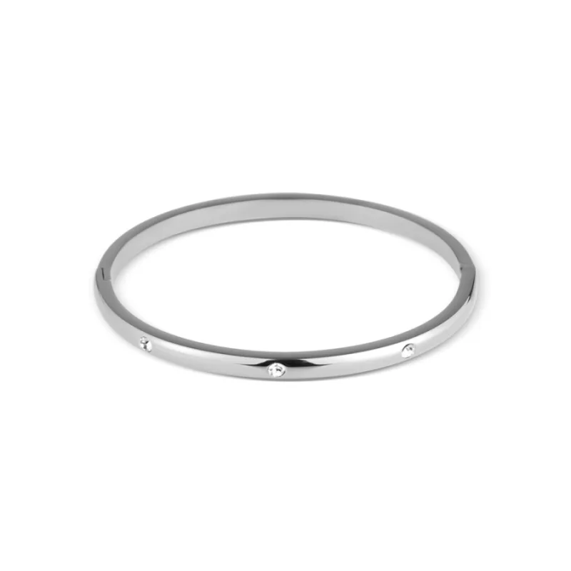 Pevný náramok z chirurgickej ocele s kameňmi JVD SSSB0094XI8BI00