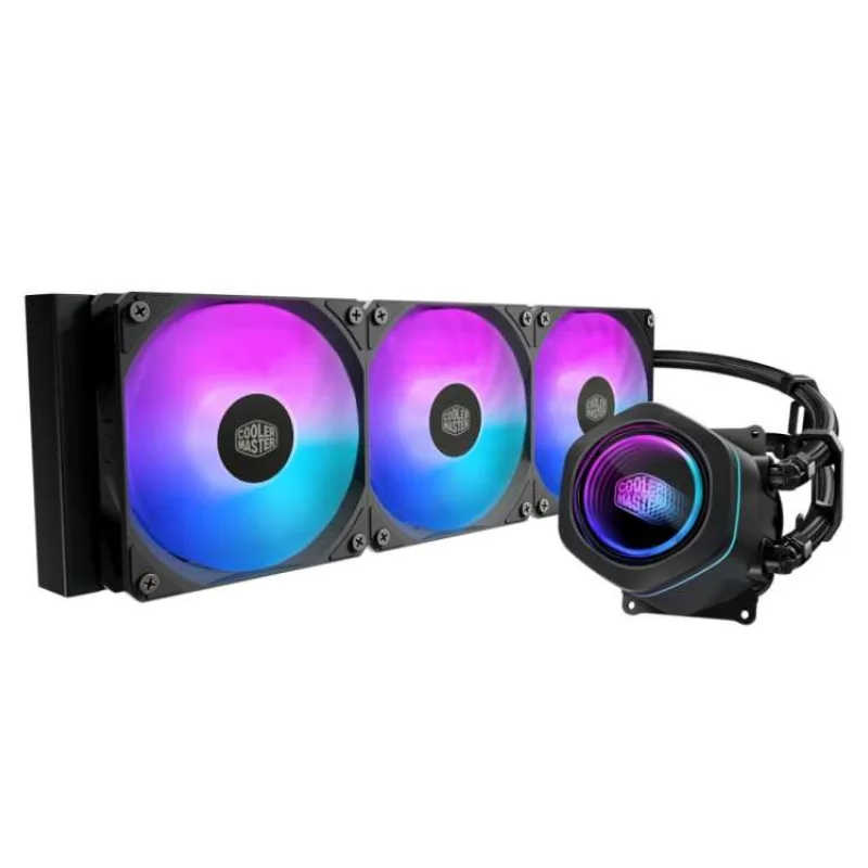 Cooler Master vodní chladič MasterLiquid Core Nex Digital 360 Black ARGB, 3x 120mm, ARGB, LGA1851, AM5, Černá (MLX-D36M-A18PA-RD)