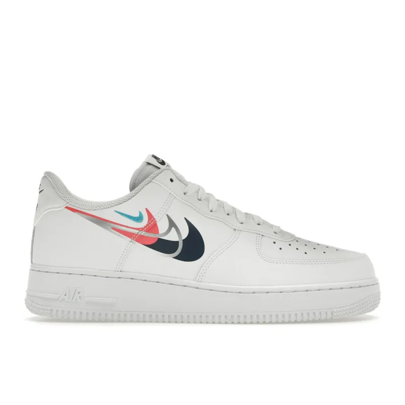 Nike Air Force 1 Low '07 Quadruple Swoosh White Navy Crimson - 38