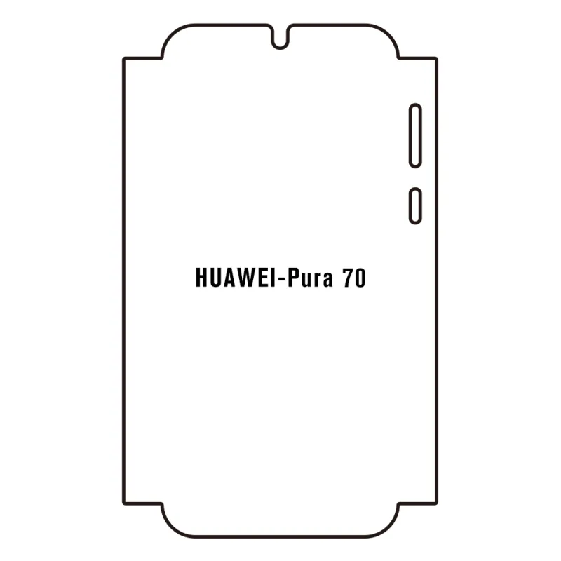 Sunshine Huawei Pura 70 Predná Hydrogél ochranná fólia Strih: Predná časť a rám, Typ fólie: Číra