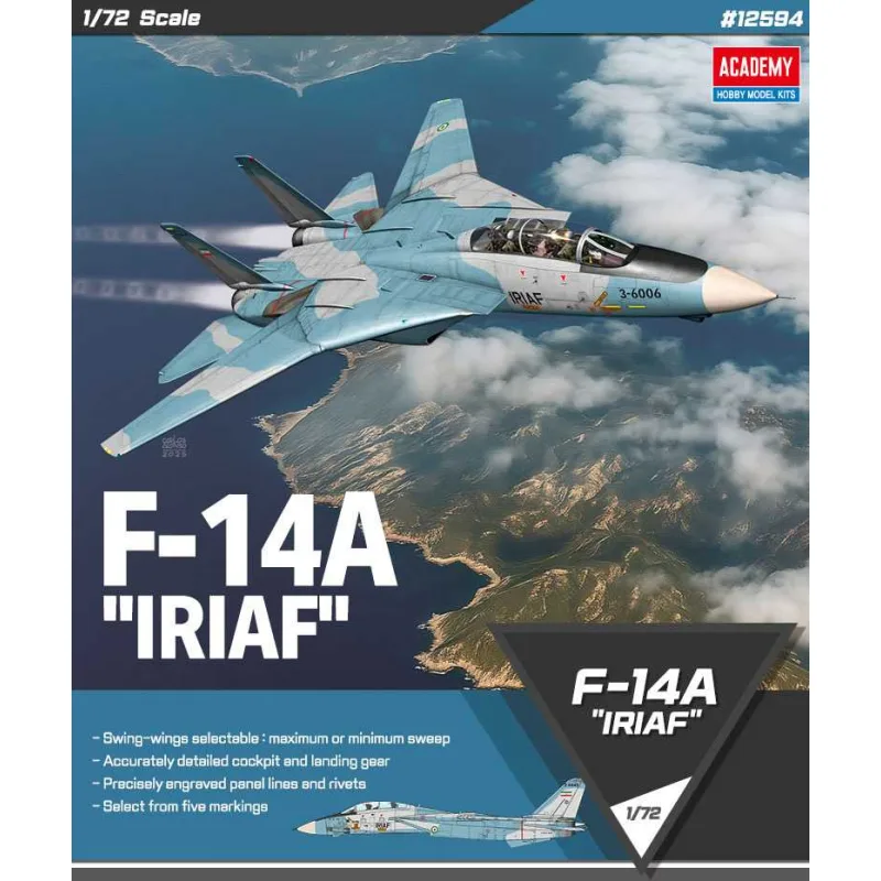 Academy Model Kit lietadlo 12594 - F-14A "IRIAF" (1:72)