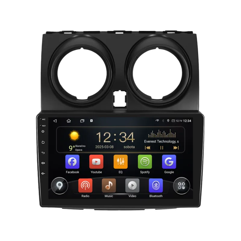 Isudar 2DIN autorádio T72-IEV163 Android, Nissan Qashqai I T72-UN08M/A7174.