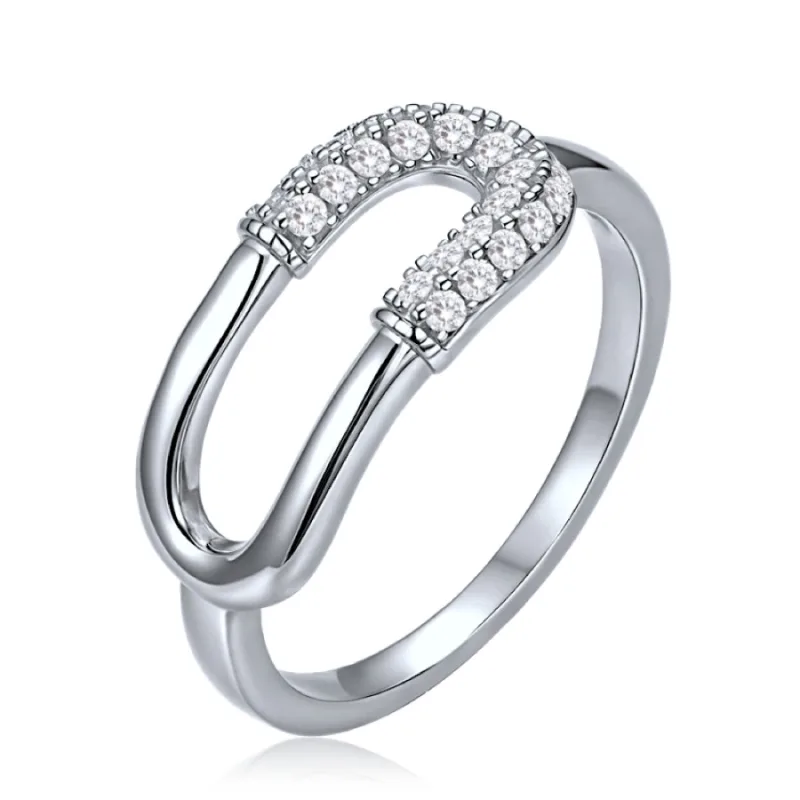 Luxusný strieborný prsteň so zirkónom MINET JMAS0330SR, 55, 2.30 g