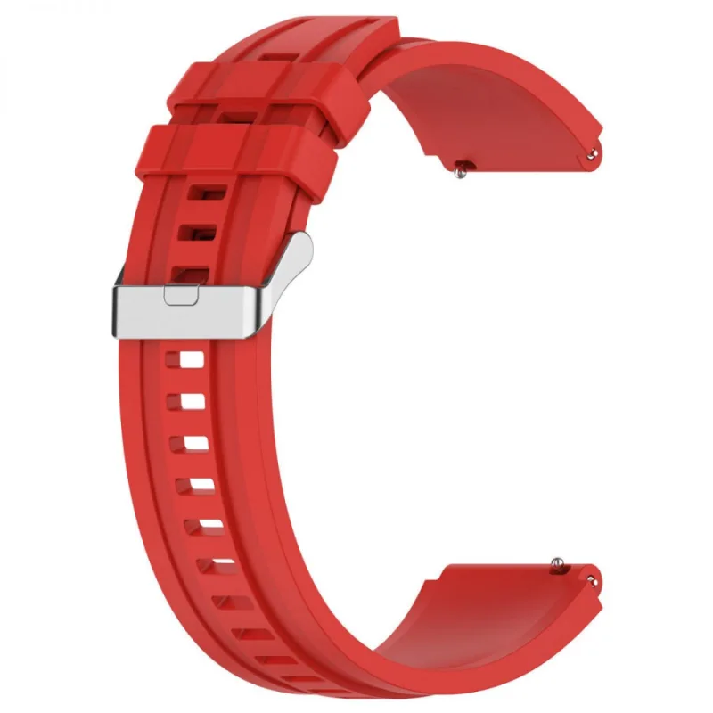 Extra prodloužený silikonový řemínek - Červený, 22 mm ESES 1530004180