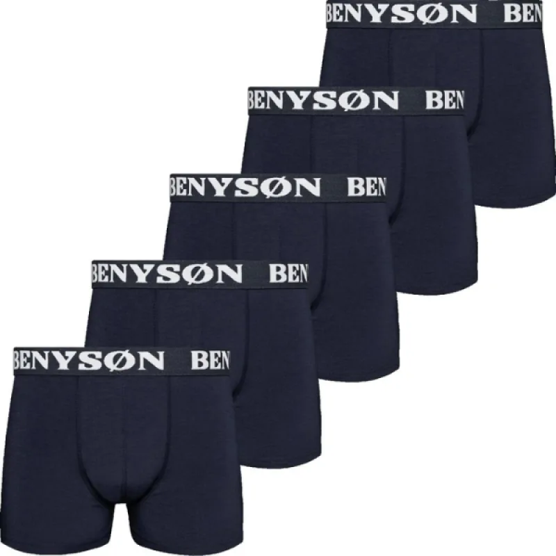 Pánske Boxerky Extra Pohodlné BENYSON 5 pack - čierna darčekové balenie Farba: čierna, Veľkosť: M