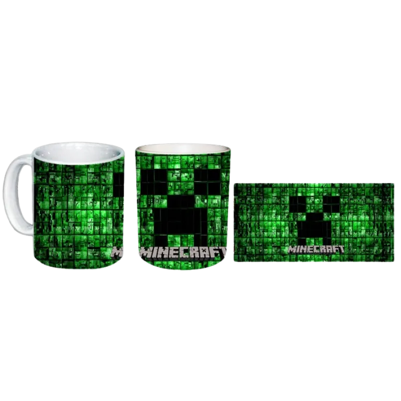 Minecraft - Creeper Mosaic hrnček