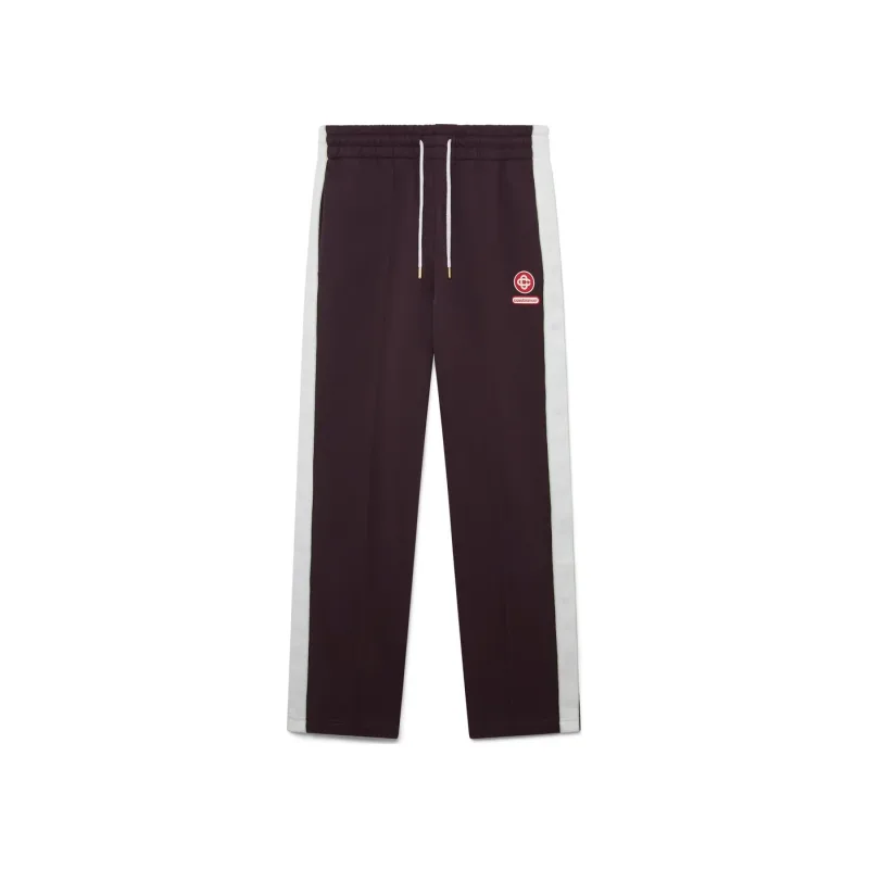 Casablanca Laurel Tape Sweatpants Dark Burgundy - L