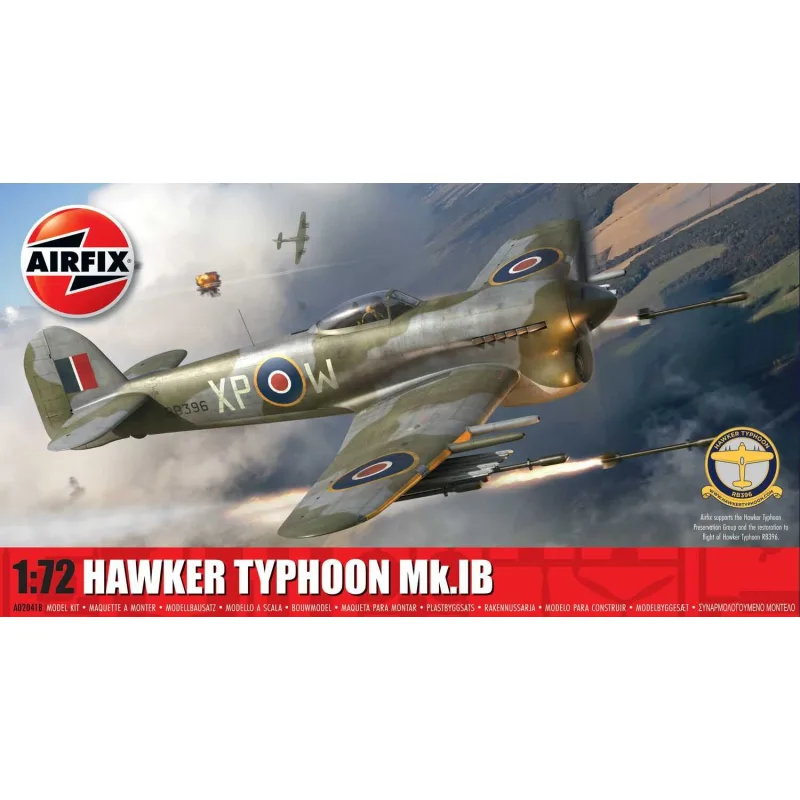 Airfix Classic Kit lietadlo A02041B - Hawker Typhoon Mk.IB (1:72)