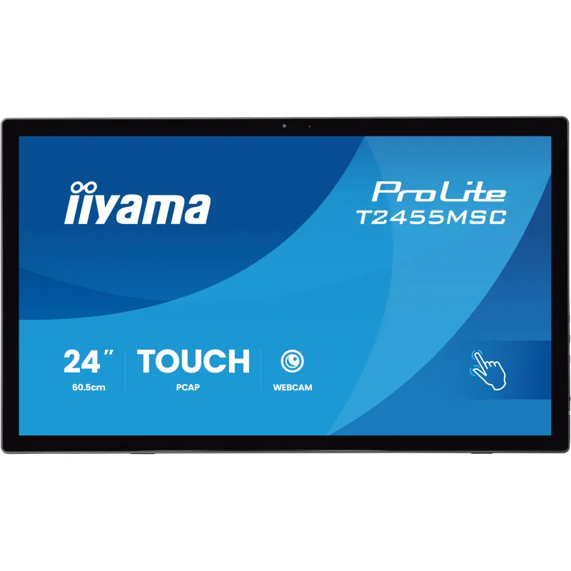 24" LCD iiyama T2455MSC-B2:IPS,FHD,P-CAP,HDMI T2455MSC-B2