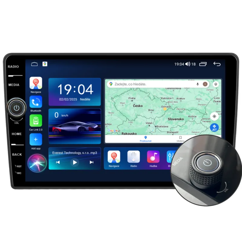 Everest 2DIN autorádio EVE202 Android, Citroen Berlingo II / Peugeot Partner II EVE-UN06M/A7878
