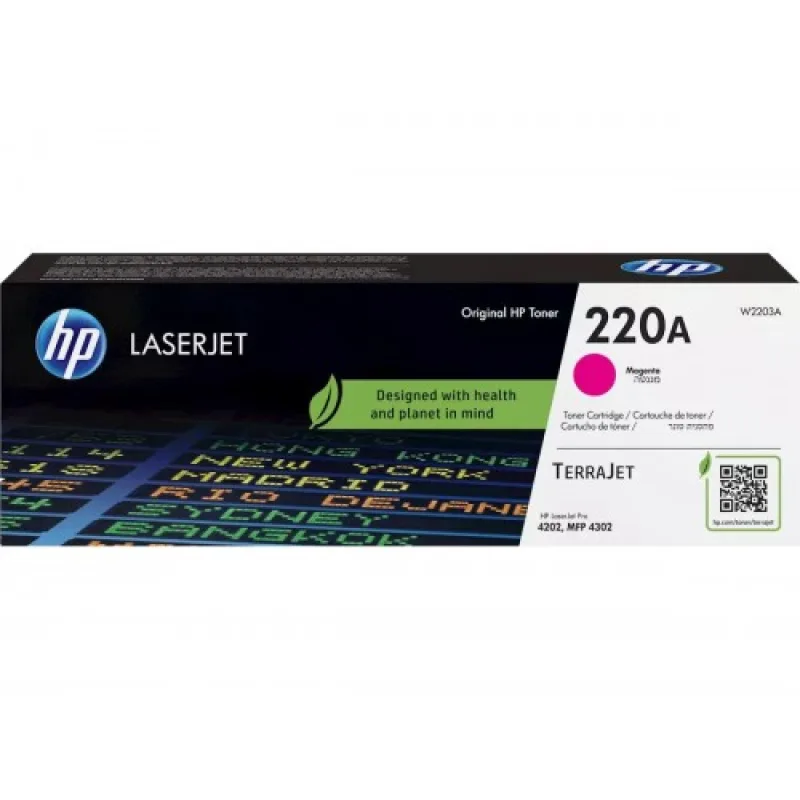 HP W2203A, magenta toner. kazeta HP LaserJet 220A W2203A