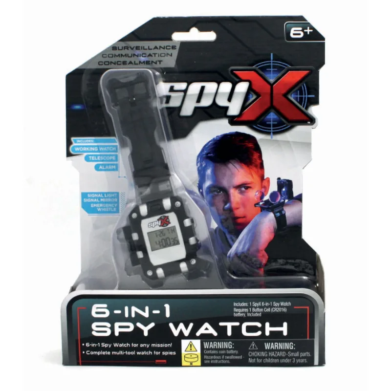 SpyX Špionážne hodinky 6v1