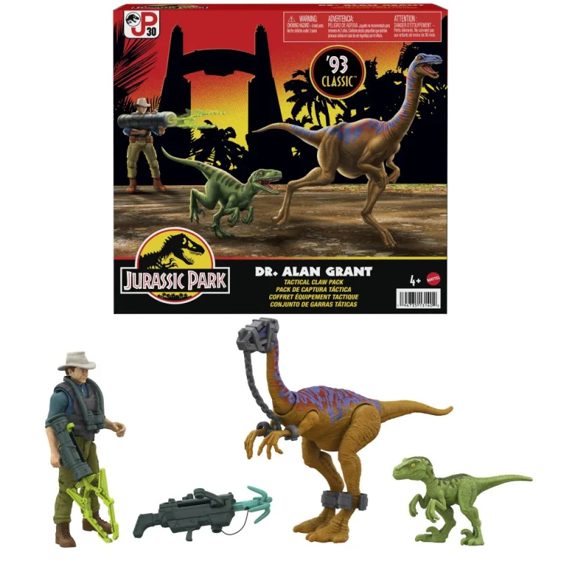 Mattel Jurassic World ALAN GRANT S DINOSAURAMI A DOPLNKAMI