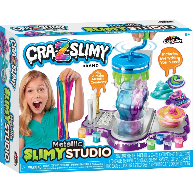 MAC Toys Cra-Z-Slimy Továreň na výrobu slizu - metalické farby