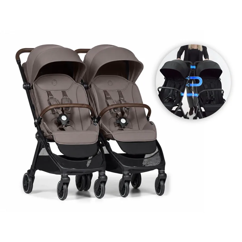 Bumprider Connect Mini 2x kočík s madlom Taupe