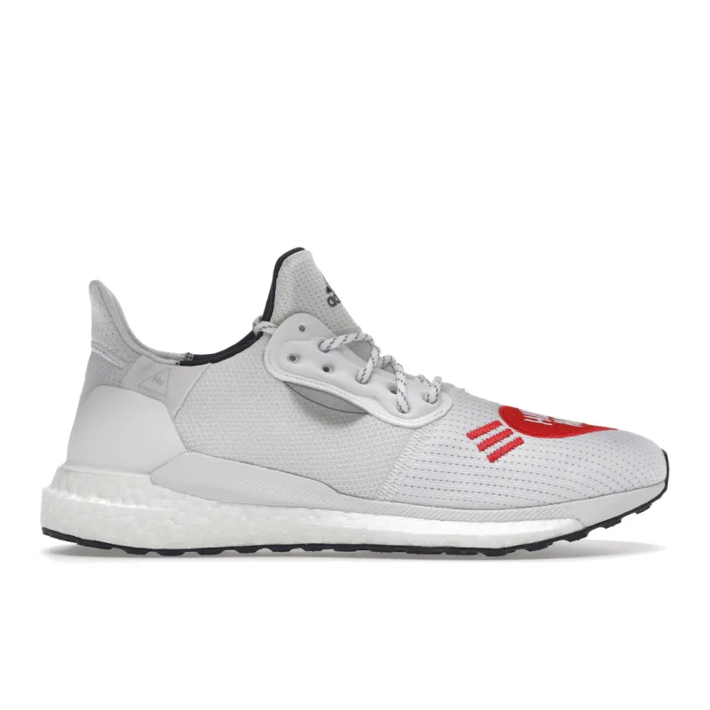 adidas Ultra Boost Solar Hu Glide Pharrell Williams Human Made White Red - 44