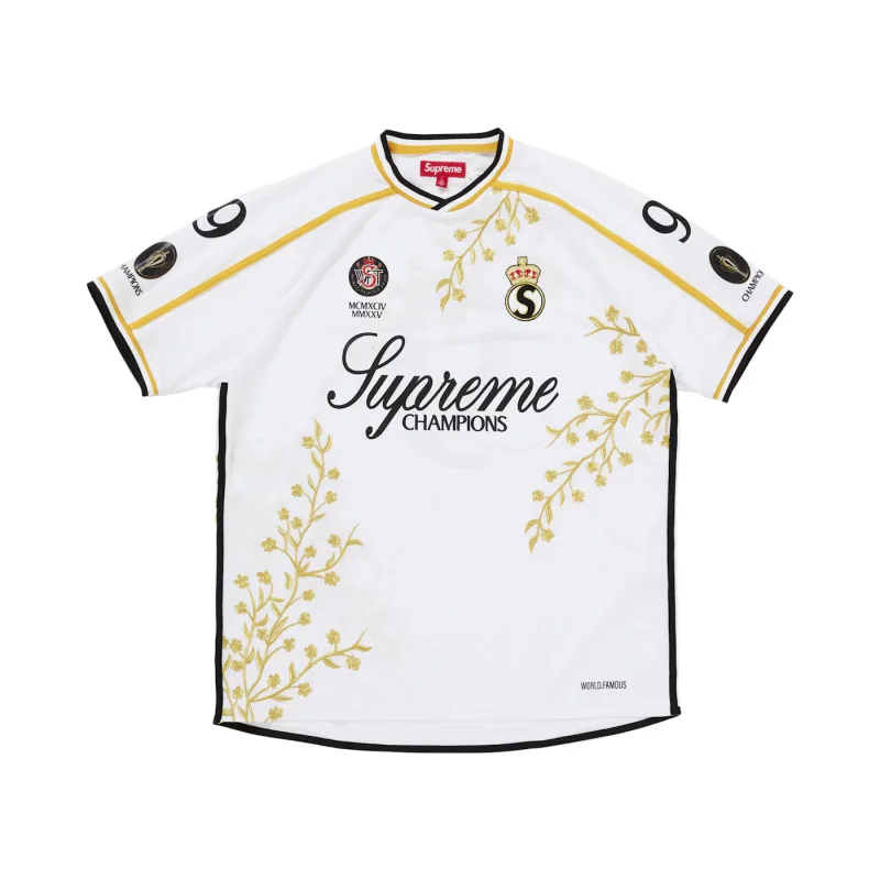 Supreme Floral Soccer Jersey White - L