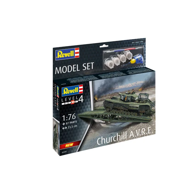 Revell ModelSet military 63297 - Churchill A.V.R.E. (1:76)