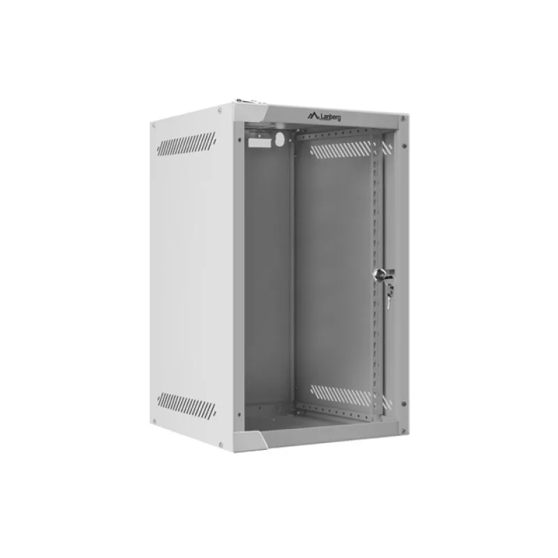 LANBERG RACKOVÁ SKŘÍŇ 10" NÁSTĚNNÁ 9U/280X310 (FLAT PACK) S PROSKLENÝMI DVEŘMI ŠEDÁ WF10-2309-10S