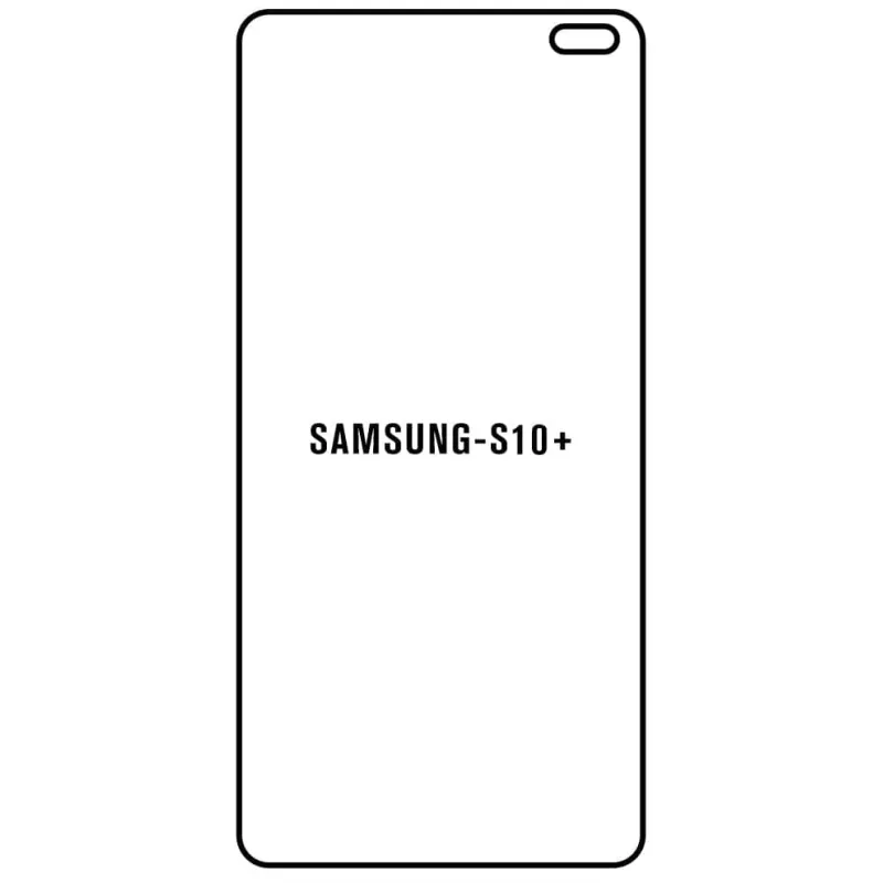 Sunshine Samsung S10+ Predná Hydrogél ochranná fólia Strih: Kompatibilná s krytom, Typ fólie: Proti modrému svetlu