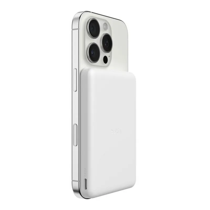 Belkin Boost Charge Slim Magnetic Powerbank 5K - White