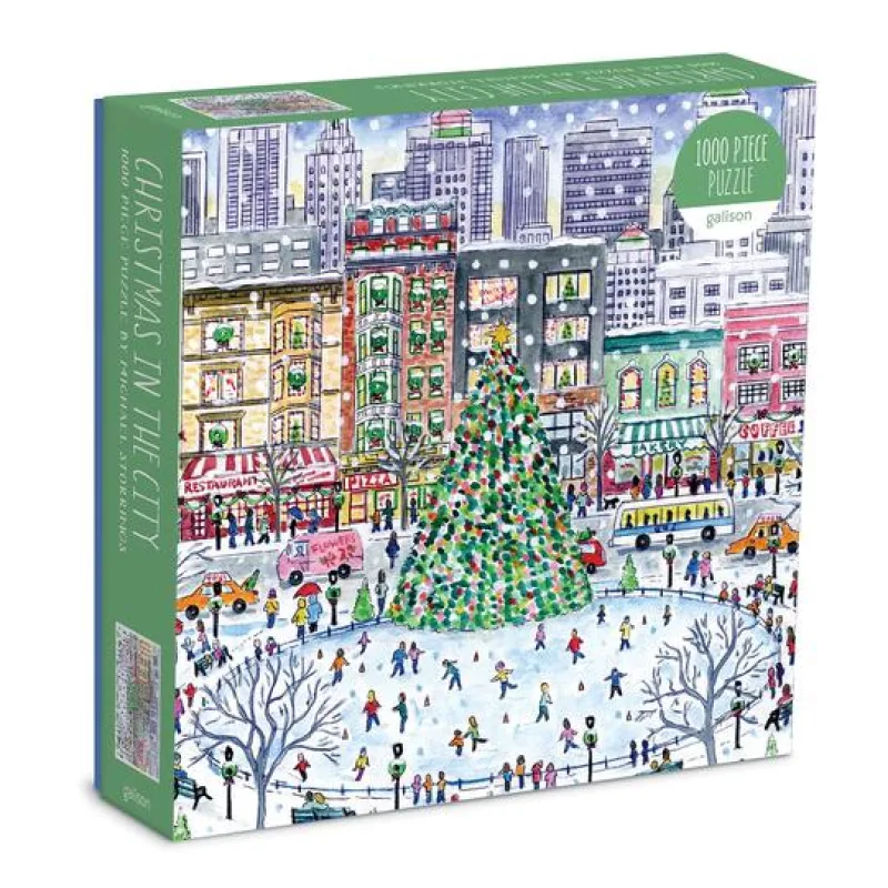 Galison Galison Puzzle Vianoce v meste 1000 dielikov - Poškodený obal
