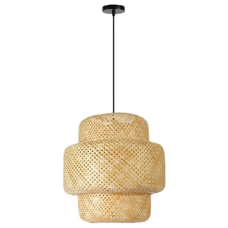 IMMAX BOHO HILO designové závěsné svítidlo, D50cm, E27, bambus (08268L)