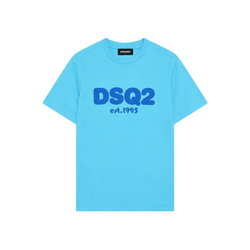 Dsquared2 Bubble DSQ2 1995 Tshirt Baby Blue - XL