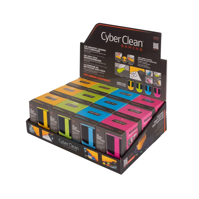 CYBER CLEAN CYBERCLEAN Gaming NEW Cup 160g DISPLAY (12PCS = 3Pcs Blue + 3pcs Orange + 3pcs Green + 3pcs Pink) 46301DISPLAY