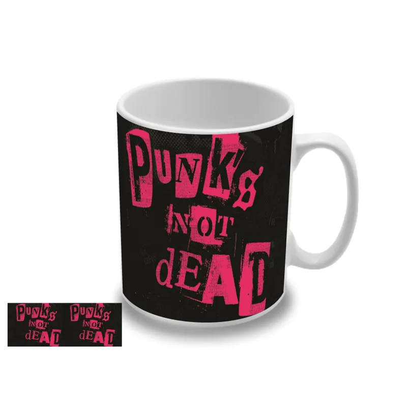 Punks not Dead - Red Logo (hrnček)