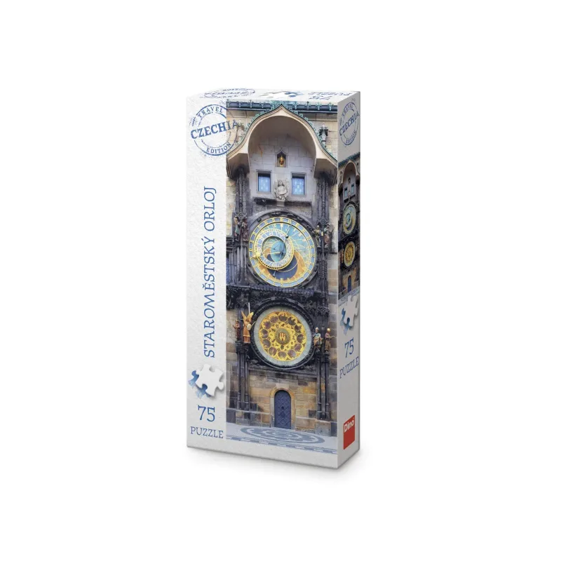 Dino Staromestský orloj 75 panoramic Puzzle TRAVEL