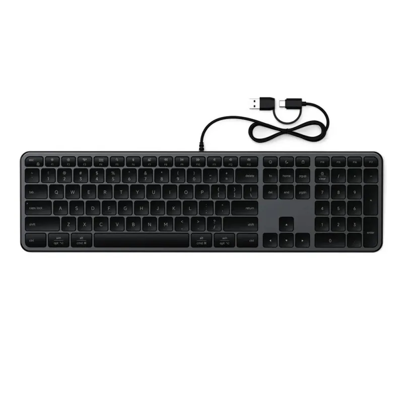 Satechi klávesnica Slim LX3 Wired Keyboard - Space Black